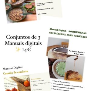 Pack de Manuais: Sobremesas, Arroz Integral, e Comida de conforto